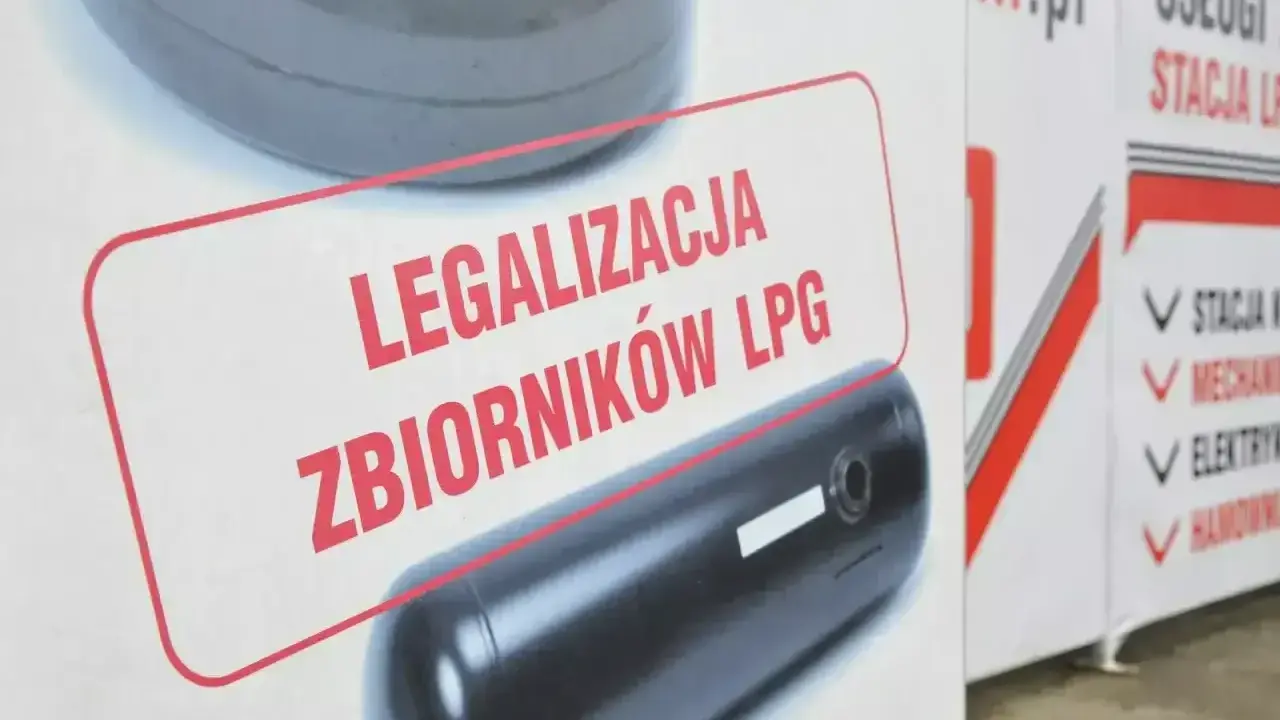 Dowiedz się, ile kosztuje legalizacja butli LPG. Reklama informuje o usługach stacji LPG, mechaniki i elektryki.