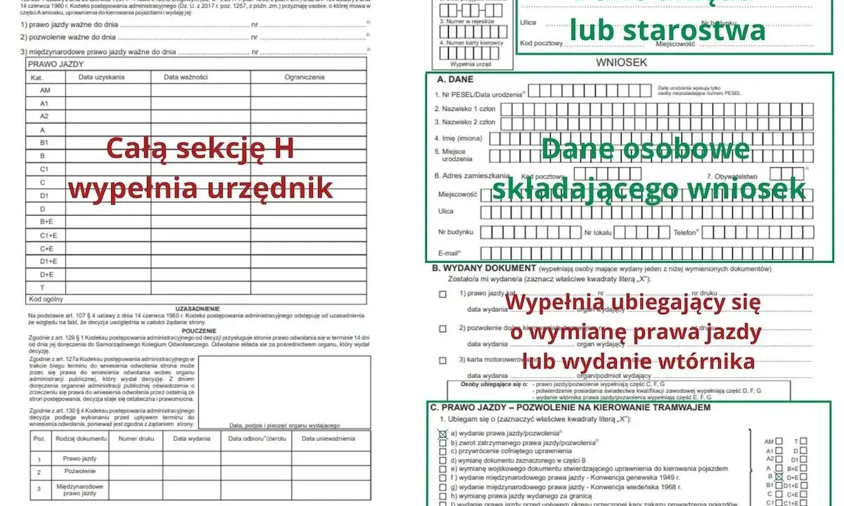 Jak zrobić prawo jazdy? Wypełnij wniosek o wydanie dokumentu, podając dane osobowe i wybierając odpowiednią kategorię pojazdu.