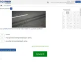 Egzamin kwalifikacja wstępna przyspieszona. Pytanie o wpływ gwałtownego hamowania na zużycie paliwa, z widocznymi śladami opon na asfalcie.