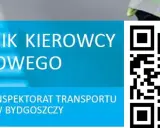 Poradnik Kierowcy Zawodowego. Wojewódzki Inspektorat Transportu Drogowego w Bydgoszczy. QR kod z informacjami, pkz co potrzebne.
