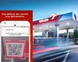 Szybka płatność za paliwo z ORLEN Pay. Aplikacja skanuje kod QR przy dystrybutorze, ułatwiając transakcję na stacji Orlen.