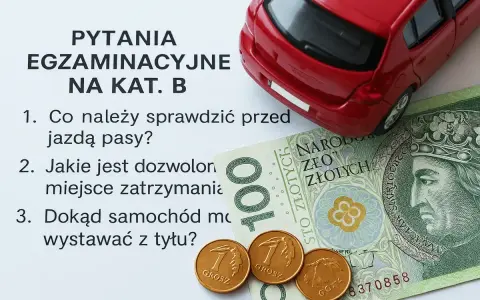 Pytania egzaminacyjne na kat. B, banknot 100 zł i monety. Zastanawiasz się, ile kosztuje wyrobienie prawa jazdy?