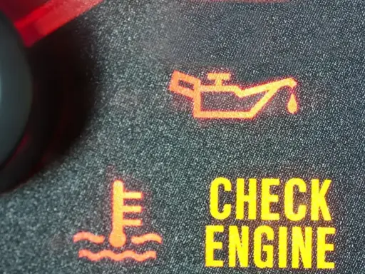 Żółta kontrolka oleju i "CHECK ENGINE" świecą się na desce rozdzielczej. Czas sprawdzić poziom oleju i silnik.