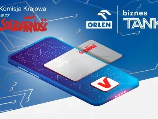 Karta Orlen z rabatem dla członków NSZZ Solidarność, dostępna w ramach Biznes Tank.