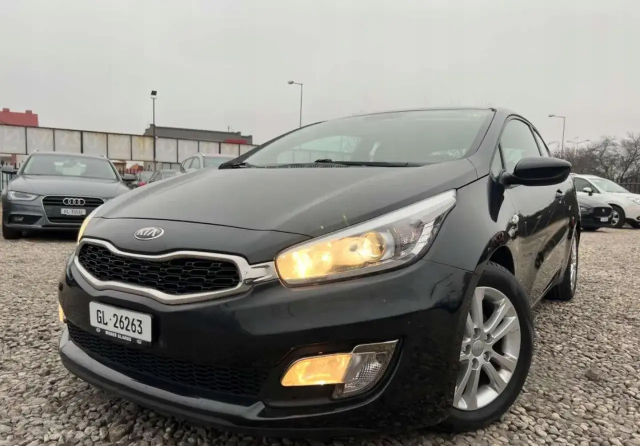 Czarna Kia Ceed 1.6 benzyna, idealna do miasta. Zastanawiasz się, ile pali? Ten model jest znany z rozsądnego spalania.